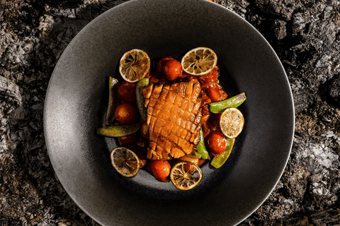 LANGSAM GEGRILLTER SCHWEINEBAUCH/SCHMORTOMATEN - STAY SPICED !