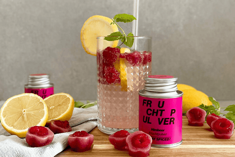 Eiswürfel mit S! Himbeerfruchtpulver - STAY SPICED !
