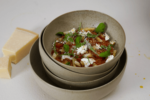 Tomatenspargelrisotto mit Büffelmozzarella & Rucola - STAY SPICED !