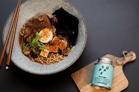 Beef Ramensuppe mit Shitakepilzen - STAY SPICED !