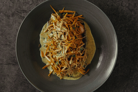 Gegrillter Lachs mit Süßkartoffelsalat