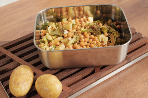 Ofengemüse mit Kichererbsen – Einfaches Meal-Prep Rezept aus dem Ofen