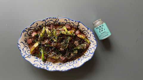 Thunfisch mit Miso, Pak Choi & Algen auf Perlgraupen-Risotto - STAY SPICED !