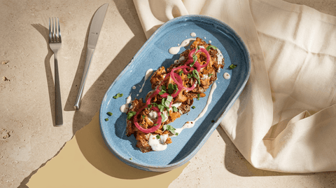 Knusperkartoffeln mit Pulled BBQ Mushrooms - STAY SPICED !