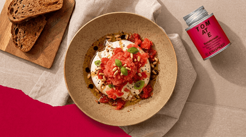 Shaved Tomateneis mit Burrata - STAY SPICED !