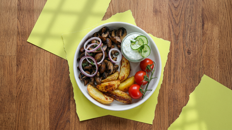 Veganes Gyros mit Tzatziki