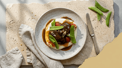 Geschmorte Schweinebacke mit Polenta - STAY SPICED !