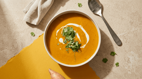 Vegane Süßkartoffelsuppe mit Kokosmilch - STAY SPICED !