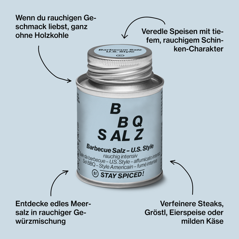 US-Style BBQ Salz, rauchig intensiv