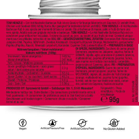 Hot Nashville BBQ - Barbecue Rub