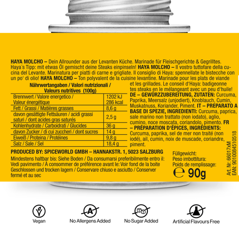 Jerusalem, Meat & Vegetable Seasoning