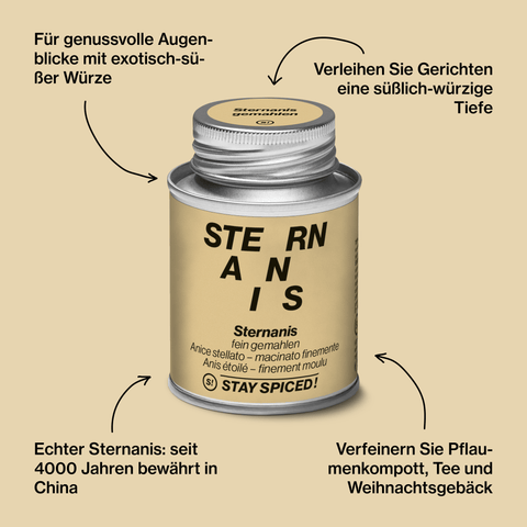 Anice stellato macinato