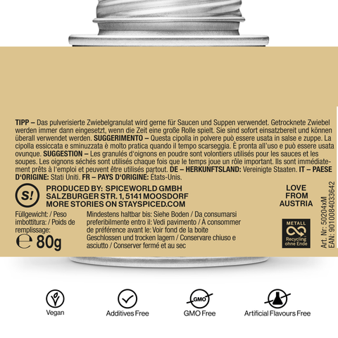 Californian Onion Granules - 1st Quality