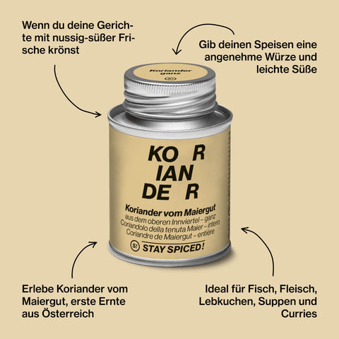 Koriander ganz vom Maiergut