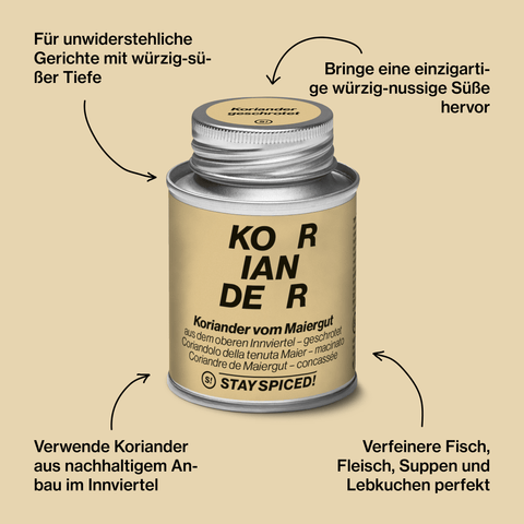 Koriander geschrotet vom Maiergut - STAY SPICED ! - 50309xM