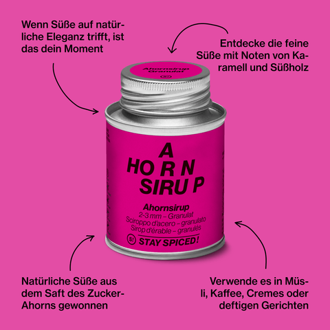 Ahornsirup - Granulat