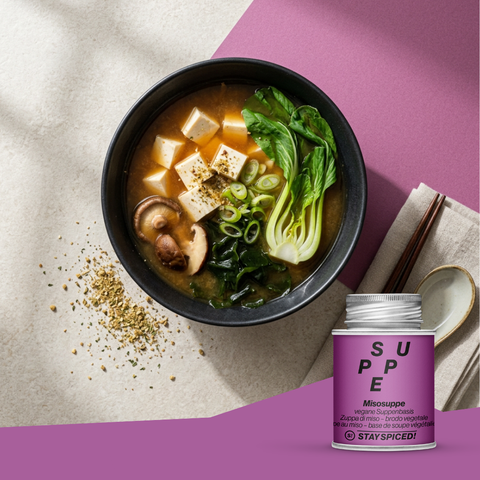 Misosuppe, vegane Suppenbasis