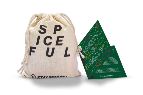 SWEET &amp; SALTY | Spice Set | 4 spices in a jute bag