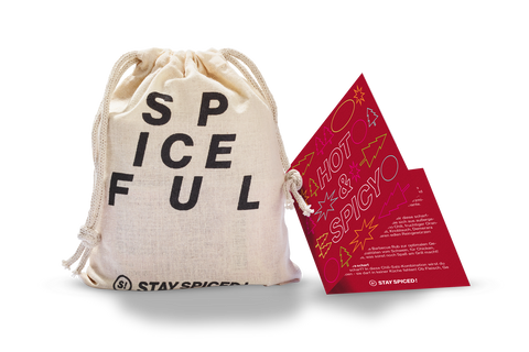 HOT &amp; SPICY | Spice Set | 4 spices in a jute bag