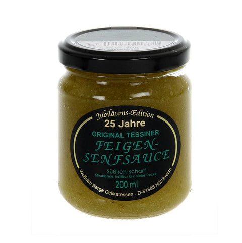 Original Ticino fig and mustard sauce, Wolfram Berge, 200 ml