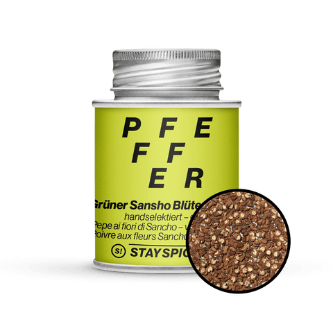 Pfeffer, grüner Sansho Blütenpfeffer ganz - STAY SPICED ! - 52313xM