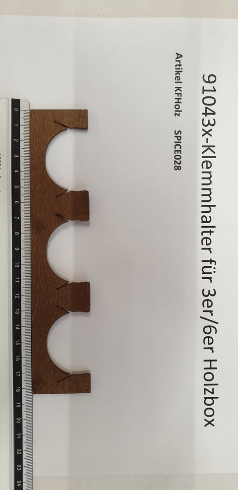 Klemmhalter für 3er/6er Holzbox - STAY SPICED ! - 91043x