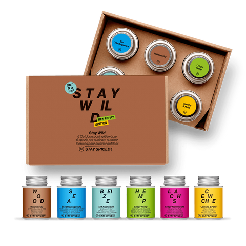 STAY WILD EDIZIONE Ben Perry | Set di spezie | 6 confezioni regalo