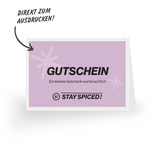 STAY SPICED! GenussGutschein