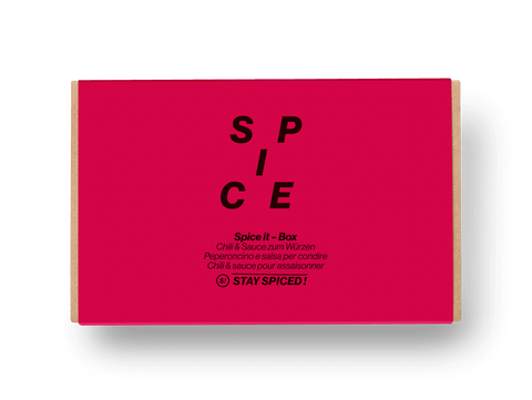 SPICE IT | Gewürze Set & Chili Sauce | 3 Gewürze und 1 Sauce in der Box