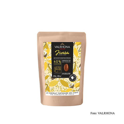 Valrhona Jivara, milk chocolate 40%, Callets, 250 g