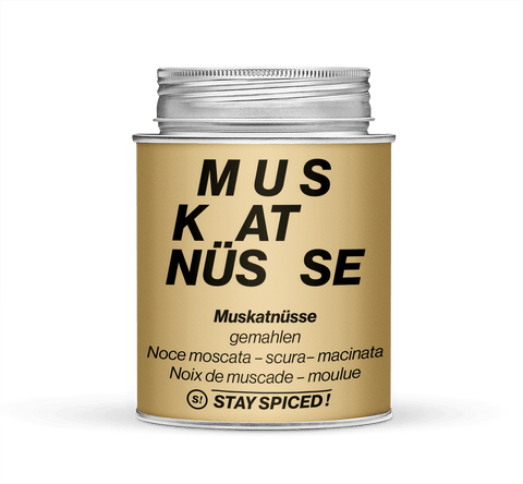 Muskatnüsse dunkel gemahlen