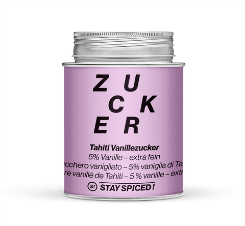 Vanillezucker 5% Tahiti Vanille, Backzucker, extra-fein