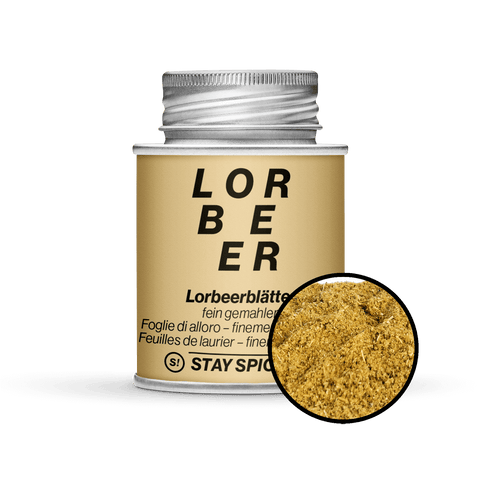 Lorbeerblätter fein-gemahlen