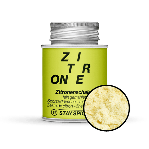Bucce di limone macinate finemente