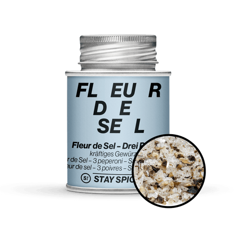 Fleur de Sel / Flor de Sal - Three Pepper