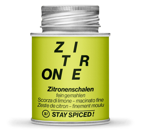 Bucce di limone macinate finemente