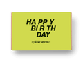 Banderole "HAPPY BIRTHDAY" für 6er Geschenkbox - LOSE - STAY SPICED ! - 90112x