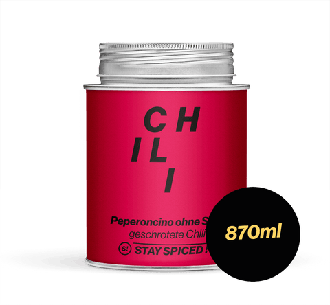 Chili / Peperoncino rot mild geschrotet ohne Saat