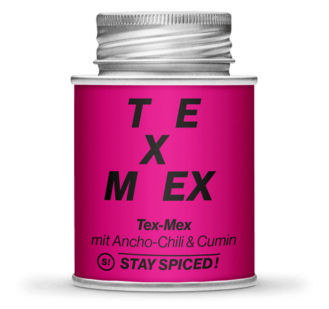 Preparazione di spezie tex-mex con ancho chili e cumino,