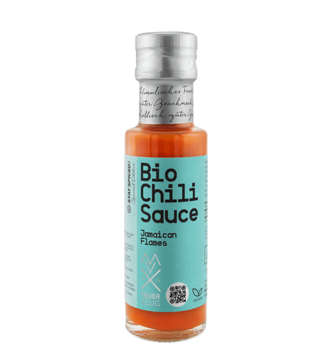 BIO STAY SPICED Chili-Sauce - Jamaican Flames -Jerky - Mühlviertler Feuerzeug